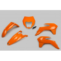 Plastic kit / With headlight Ktm - orange 127 - REPLICA PLASTICS - KTKIT524-127 - UFO Plast