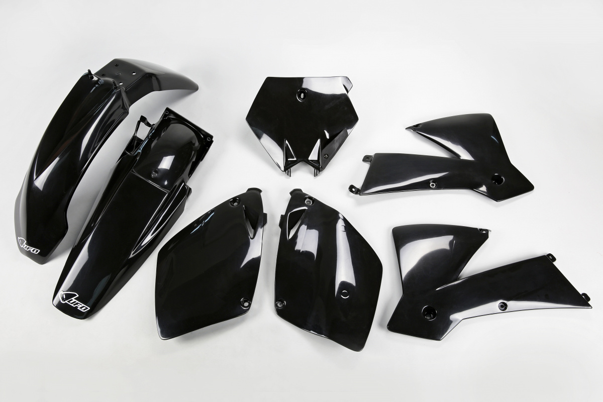 Plastic Kit black for Ktm SX 250/XC 250 (2001-02) - SX 125/XC 125 (2003) - SX 450 (2003) - REPLICA PLASTICS - KTKIT501B-001 -...