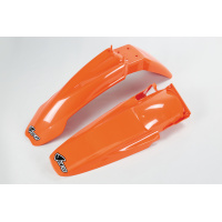 Fenders Kit orange for Ktm SX 250/XC 250 (2000-02) - SX 125/XC 125 (2000-02) - SX 400 (2000-02) - REPLICA PLASTICS - KTFK501-...