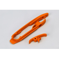 Swingarm chain slider - orange 127 - Ktm - REPLICA PLASTICS - KT04029-127 - UFO Plast