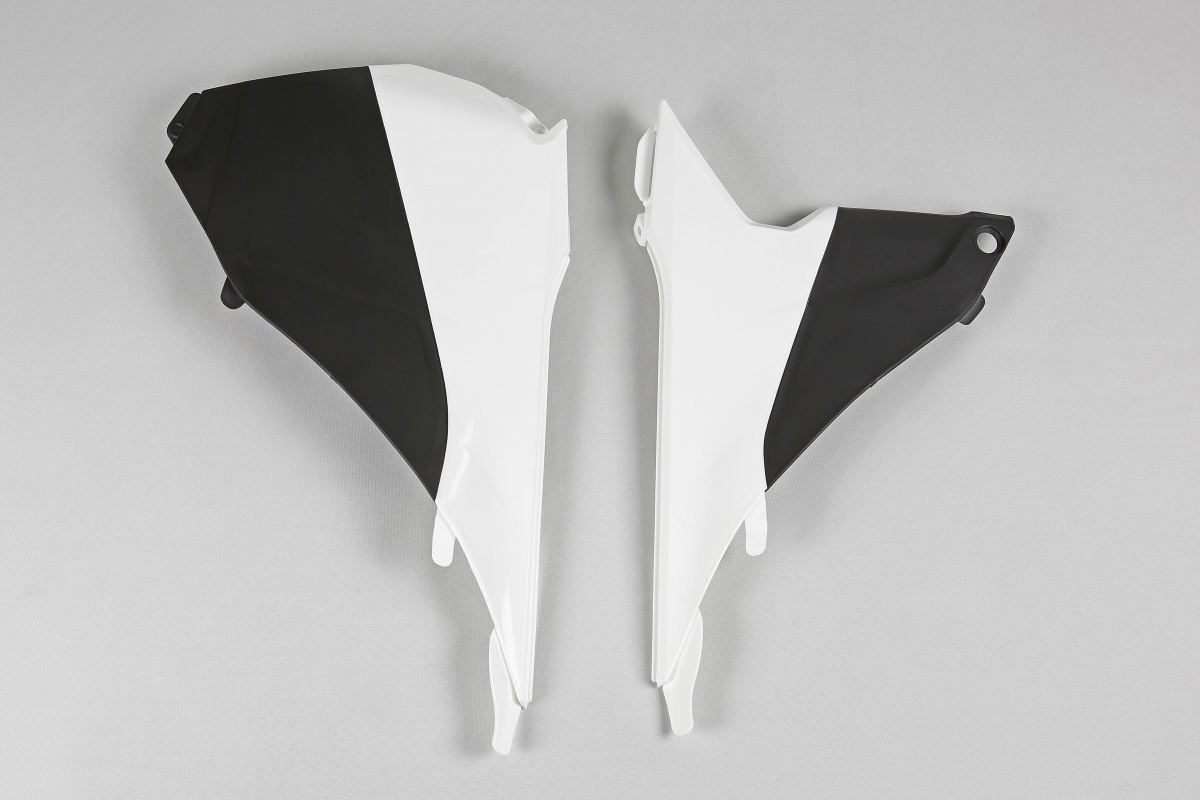 Mixed spare parts / Airbox cover - white-black - Ktm - REPLICA PLASTICS - KT04053-999K - UFO Plast