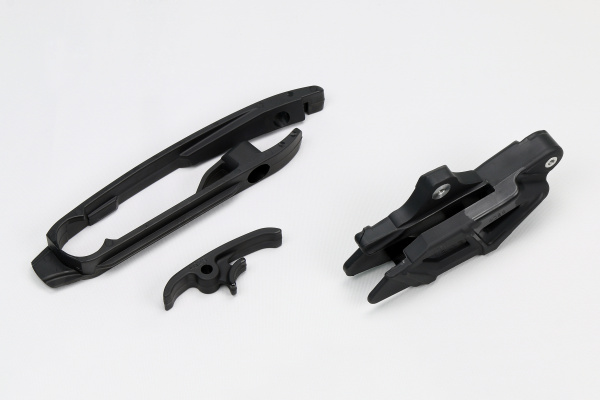 Chain guide+swingarm chain slider - black - Ktm - REPLICA PLASTICS - KT04030-001 - UFO Plast