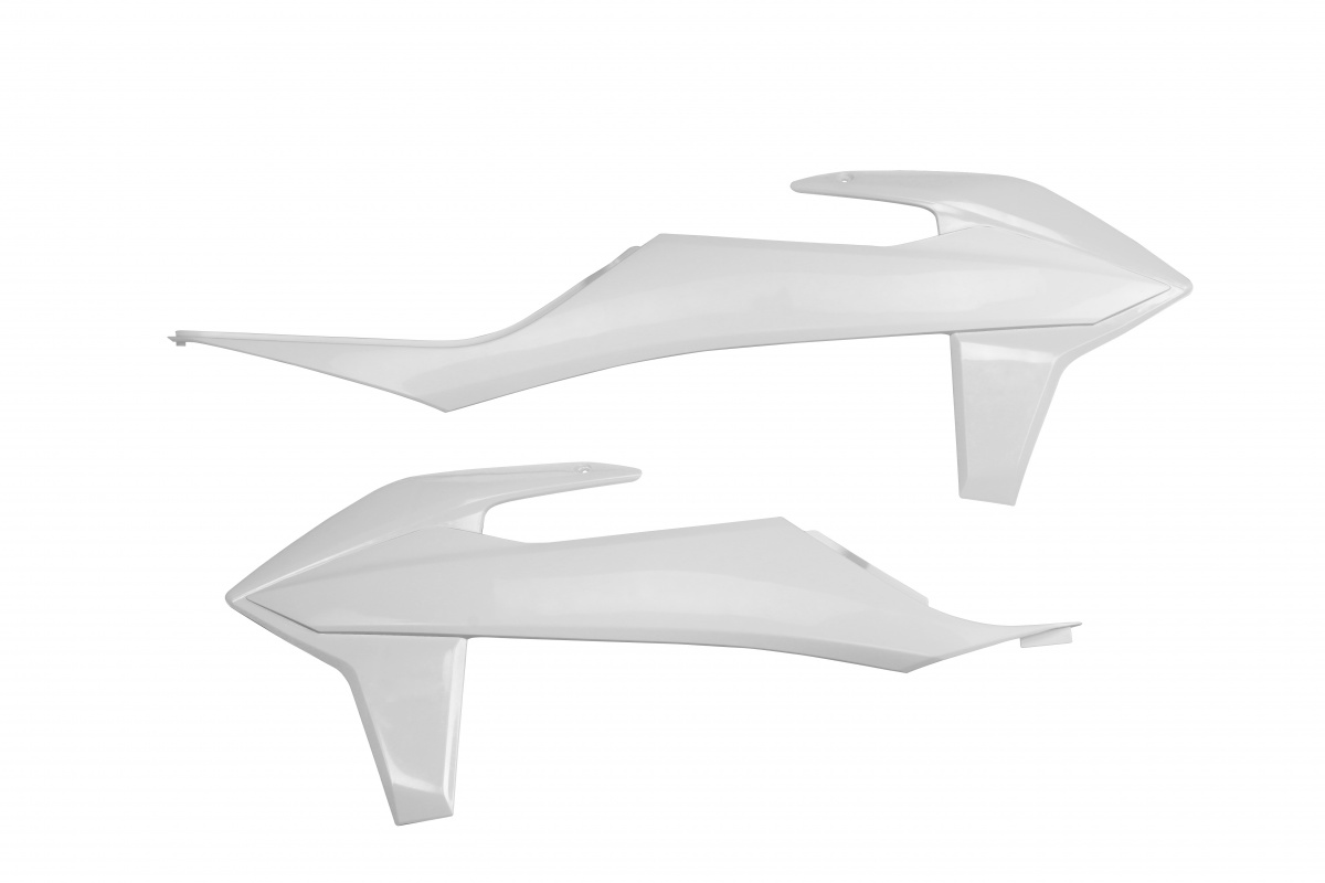 Radiator covers - white 047 - Ktm - REPLICA PLASTICS - KT04092-047 - UFO Plast