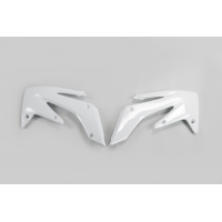 Radiator Covers white for Honda CRF 250X (2004-17) - CRF 250R (2004-09) - REPLICA PLASTICS - HO03634-041 - Ufo Plast