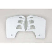 Radiator covers - white 041 - Honda - REPLICA PLASTICS - HO02620-041 - UFO Plast