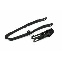 Chain guide+swingarm chain slider - black - Honda - REPLICA PLASTICS - HO04690-001 - UFO Plast