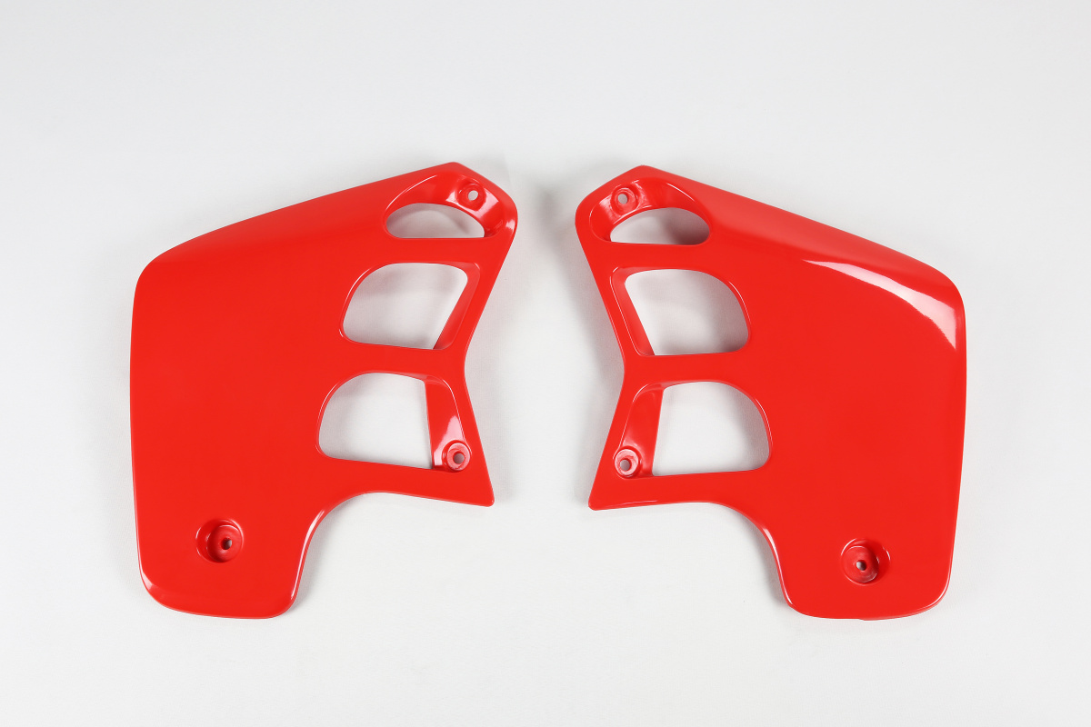 Radiator Covers red for Honda CR 125 (1989) - CR 250 (1988-89) - REPLICA PLASTICS - HO02610-061 - Ufo Plast