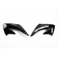 Radiator covers - black - Honda - REPLICA PLASTICS - HO03689-001 - UFO Plast