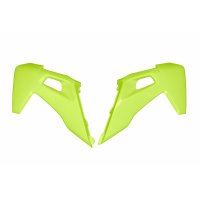 Radiator covers - neon yellow - Husqvarna - REPLICA PLASTICS - HU03390-DFLU - UFO Plast