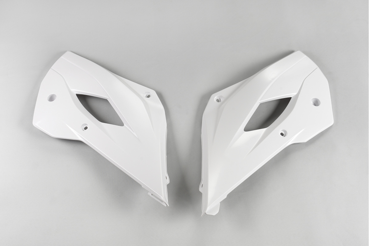 Radiator covers - white 041 - Husqvarna - REPLICA PLASTICS - HU03379-041 - UFO Plast