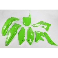 Plastic Kit green for Kawasaki KXF 250 (2013-16) - REPLICA PLASTICS - KAKIT219-026 - Ufo Plast