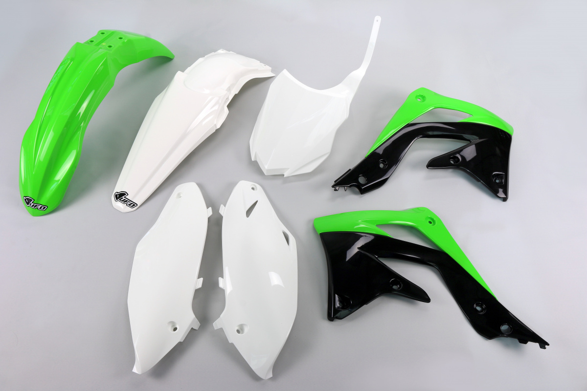 Plastic Kit OEM Color for Kawasaki KXF 450 (2013-15) - REPLICA PLASTICS - KAKIT220-999 - Ufo Plast