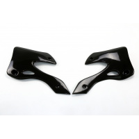 Radiator Covers black for Kawasaki KX 125 (1999-02) - KX 250 (1999-02) - REPLICA PLASTICS - KA03720-001 - Ufo Plast