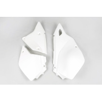 Side Panels white for Kawasaki KLX 400R (2003-25) - REPLICA PLASTICS - KA03743-047 - Ufo Plast