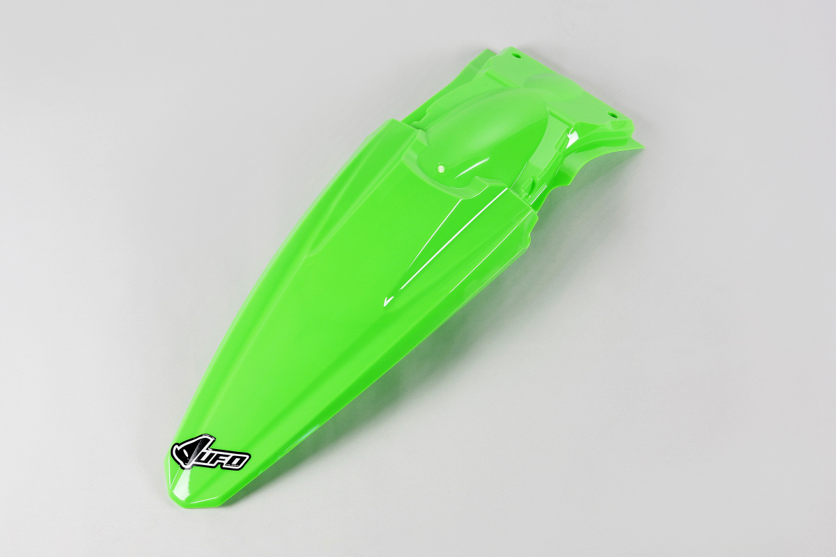 Rear fender - neon green - Kawasaki - REPLICA PLASTICS - KA04734-AFLU - UFO Plast