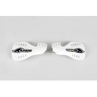 Handguards white for Kawasaki KX 125 (2004-08) - KX 250 (2004-08) - REPLICA PLASTICS - KA03764-047 - Ufo Plast