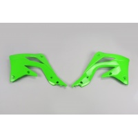 Radiator covers - green - Kawasaki - REPLICA PLASTICS - KA04719-026 - UFO Plast