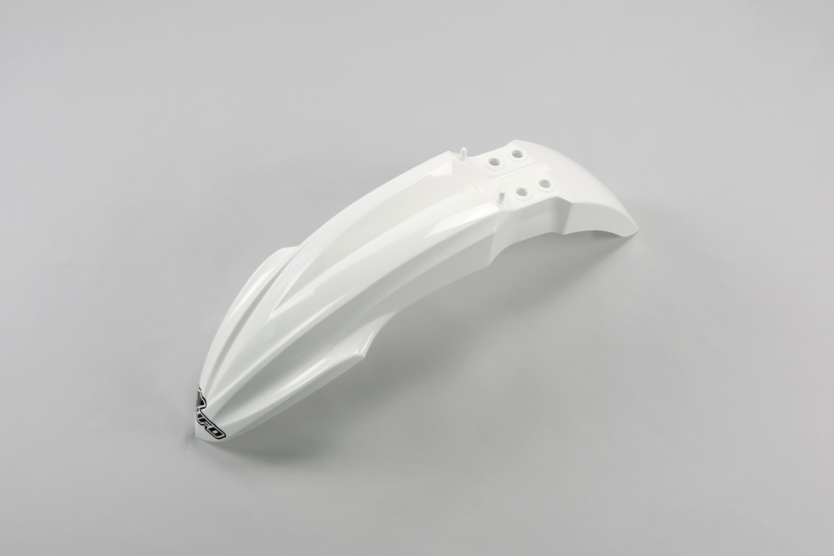 Front Fenders white for Kawasaki KX 85 (2014-25) - KX 100 (2014-21) - KX 112 (2022-25) - REPLICA PLASTICS - KA04726-047 - Ufo...