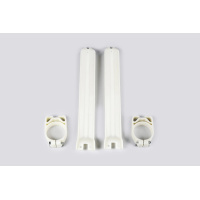 Fork Slider Protectors neutral for Kawasaki KX 125 (1991-93) - KX 250 (1991-93) - KX 500 (1991-93) - REPLICA PLASTICS - KA027...