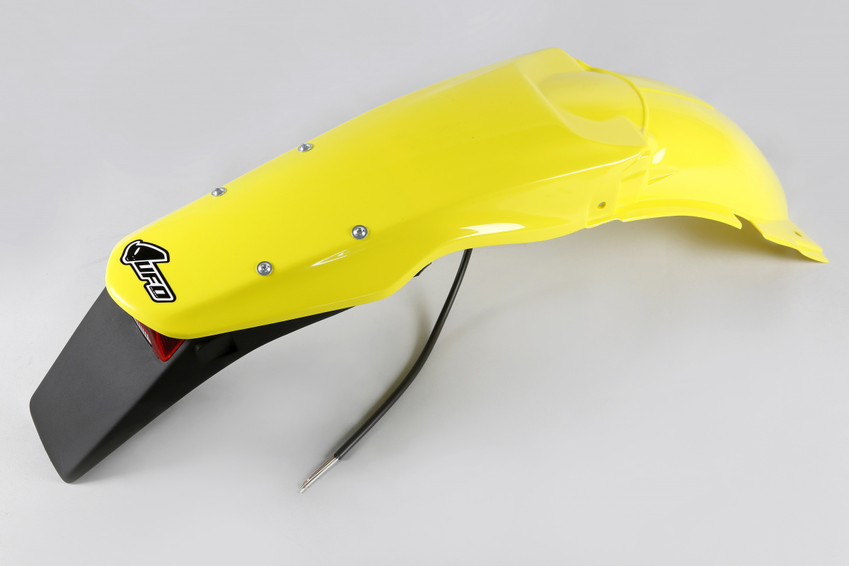 Rear Fender yellow for Suzuki RM 125 (2001-25) - RM 250 (2001-25) - REPLICA PLASTICS - SU03993-102 - Ufo Plast