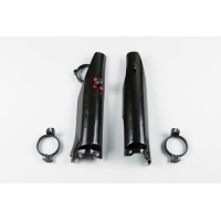 Fork slider protectors + quick starter - black - Suzuki - REPLICA PLASTICS - SU03974-001 - UFO Plast