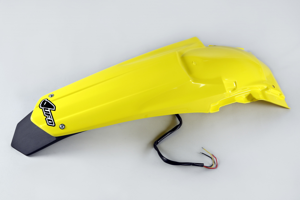 Rear Fender yellow for Suzuki RMZ 250 (2010-18) - REPLICA PLASTICS - SU04934-102 - Ufo Plast