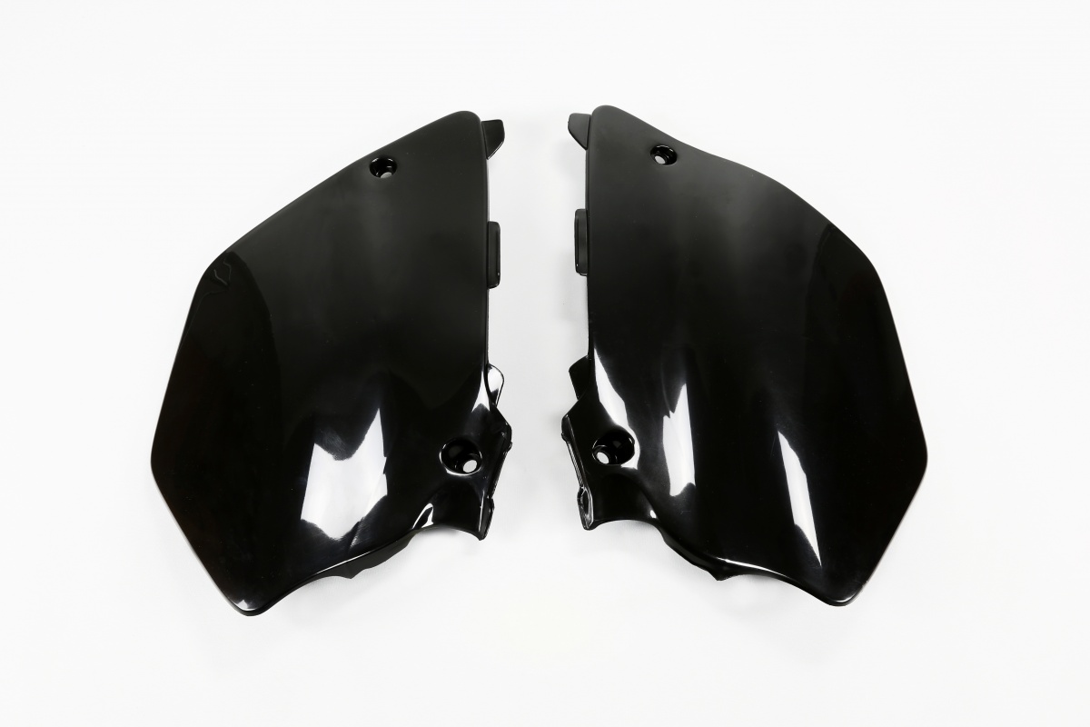 Side Panels black for Yamaha YZ 125 (2002-14) - YZ 250 (2002-14) - REPLICA PLASTICS - YA03847-001 - Ufo Plast