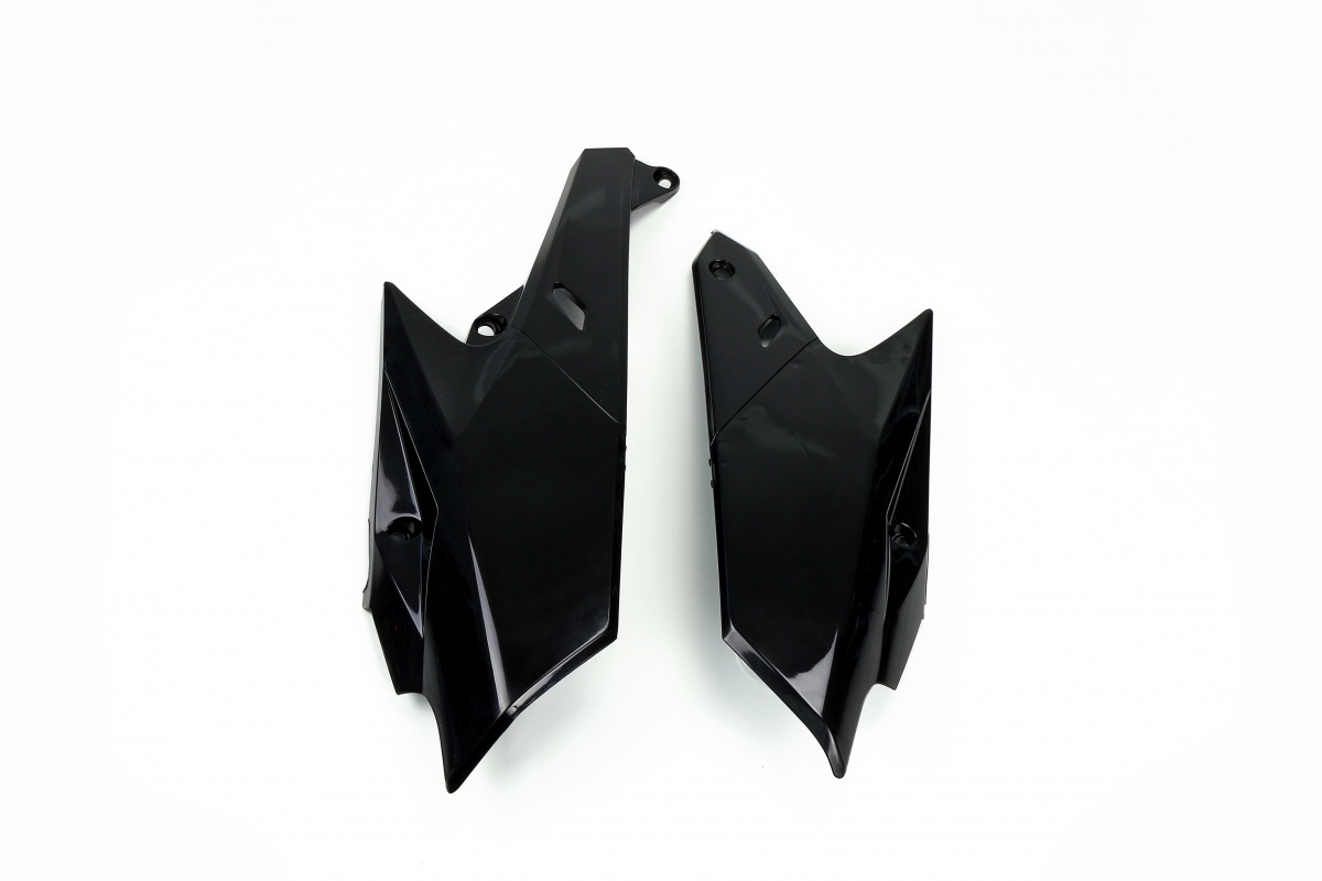 Side Panels black for Yamaha YZF 250 (2014-18) - WRF 250 (2015-19) - YZF 450 (2014-17) - WRF 450 (2016-18) - REPLICA PLASTICS...