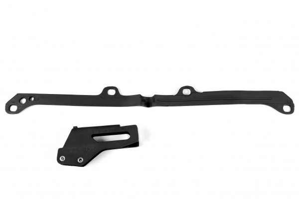 Chain guide+swingarm chain slider - black - Yamaha - REPLICA PLASTICS - YA03899-001 - UFO Plast