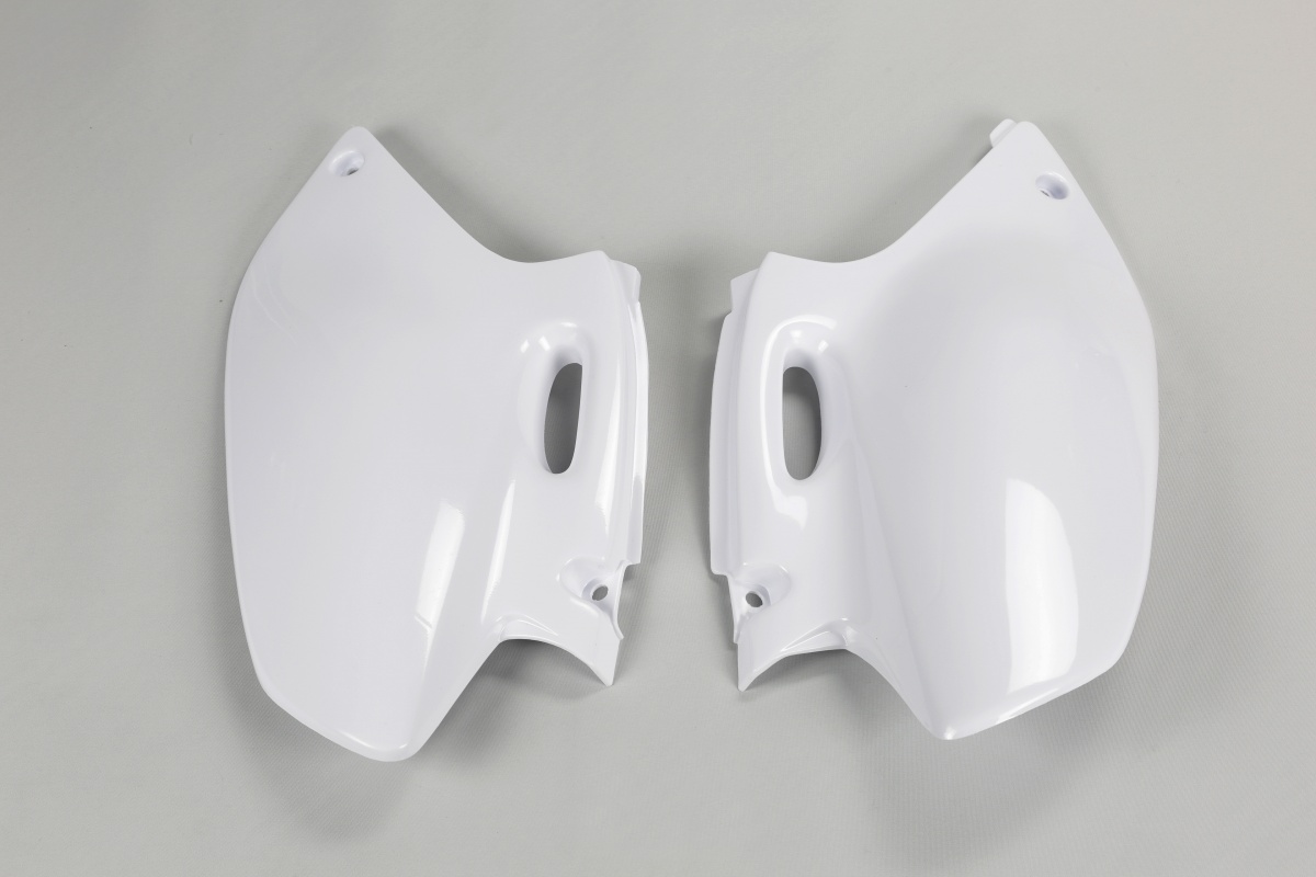 Side Panels white for Yamaha YZF 400 - WRF 400 - YZF 250 - WRF 250 - YZF 426 - WRF 426 - REPLICA PLASTICS - YA03811-046 - Ufo...