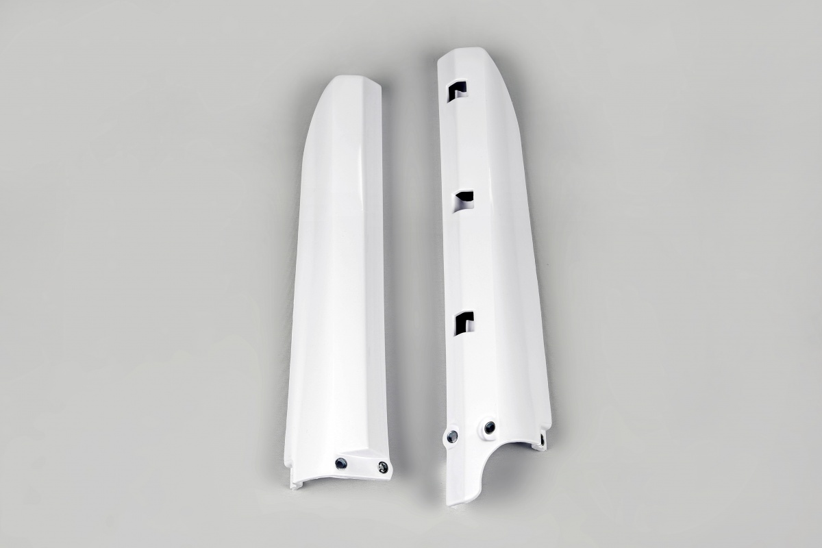 Fork Slider Protectors white for Yamaha YZ 85 (2002-18) - REPLICA PLASTICS - YA03886-046 - Ufo Plast