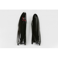 Fork slider protectors + quick starter - black - Yamaha - REPLICA PLASTICS - YA04822-001 - UFO Plast