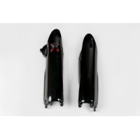 Fork slider protectors + quick starter - black - Yamaha - REPLICA PLASTICS - YA03897-001 - UFO Plast