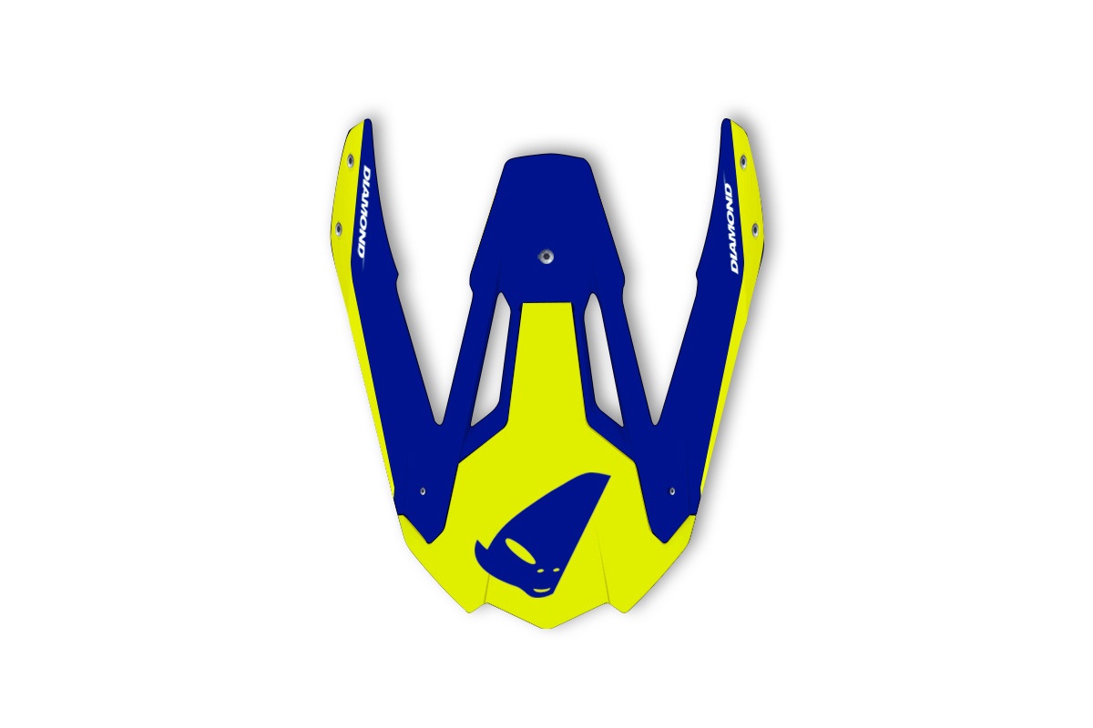 Visor for motocross Diamond helmet blue - Helmet spare parts - HR087 - Ufo Plast