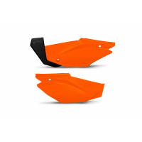 Side Panels neon orange for Honda CRF 110F (2019-25) - REPLICA PLASTICS - HO05601-FFLU - Ufo Plast