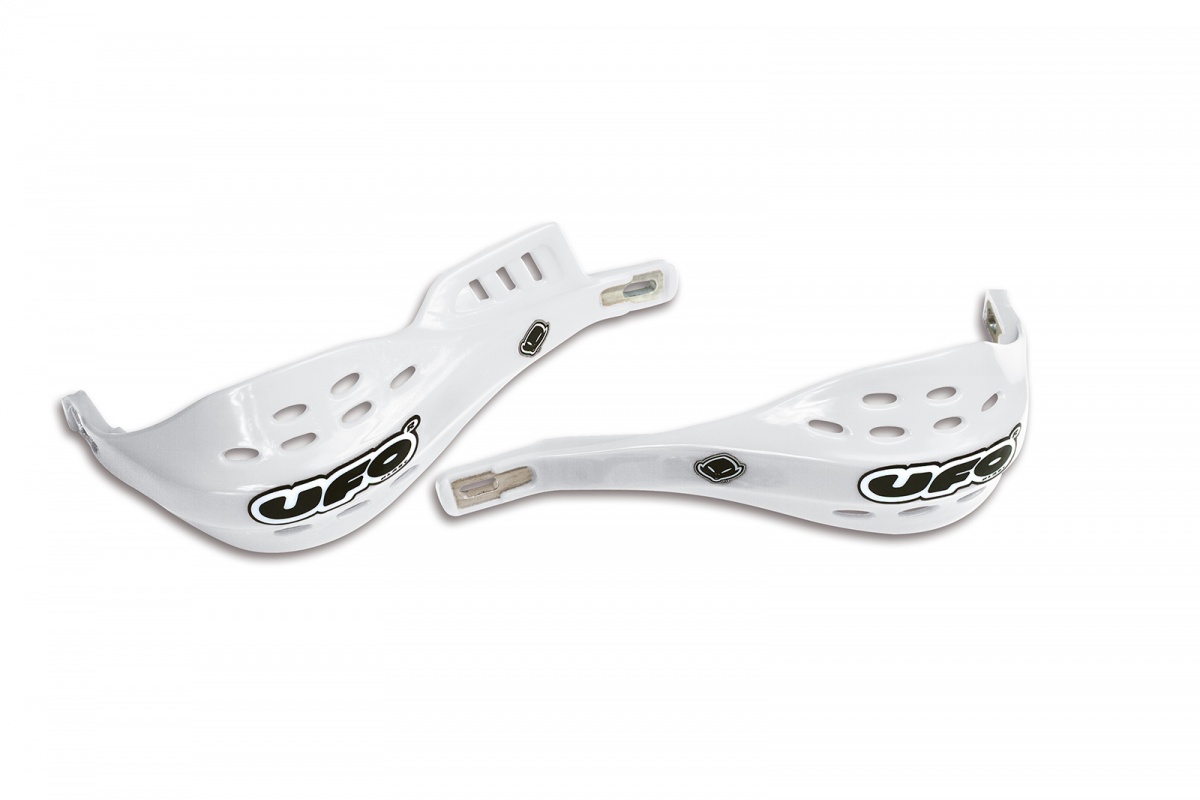 Supermotard handguards Jumpy oversize white - Handguards - PM01625-041 - UFO Plast