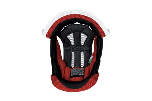 Inner pad for motocross helemt Interceptor & Warrior white and red - Helmet spare parts - HR010-WB - UFO Plast