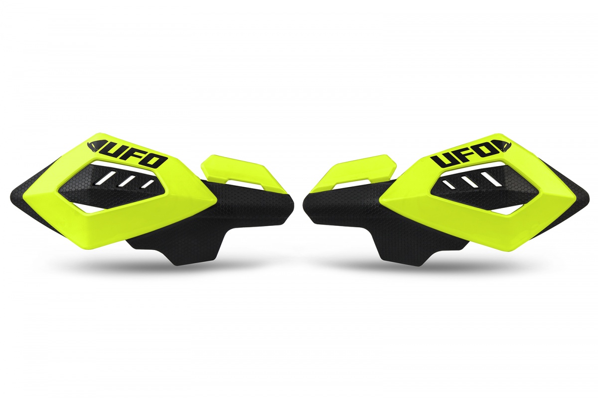 Motocross universal replacement handguard Arches fluo yellow - Spare parts for handguards - PM01661-DFLU - Ufo Plast