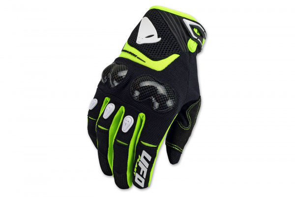 E-bike Reason gloves black and neon yellow - Gloves - GU04420-K - UFO Plast