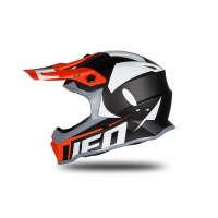 Motocross helmet for kids neon orange and black matt - Helmets - HE192 - UFO Plast