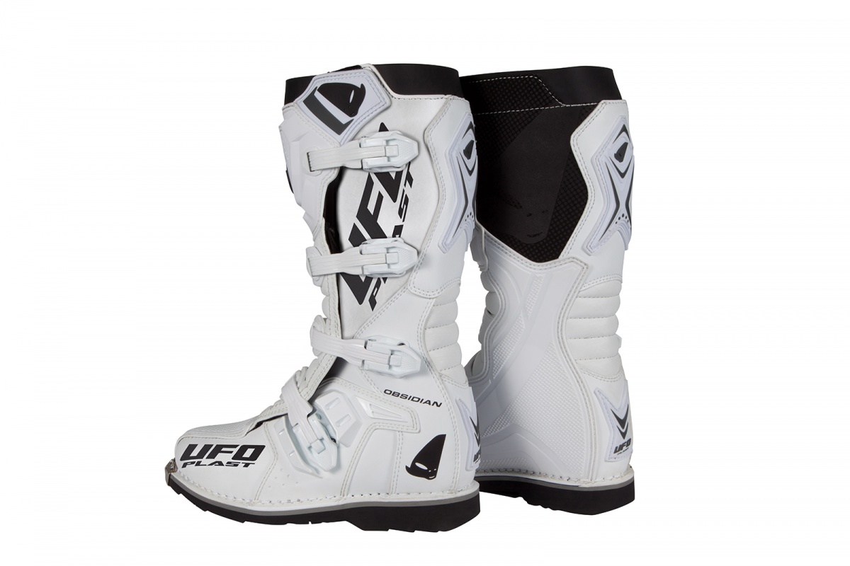 Motocross Obsidian boots white - Boots - BO009-W - UFO Plast