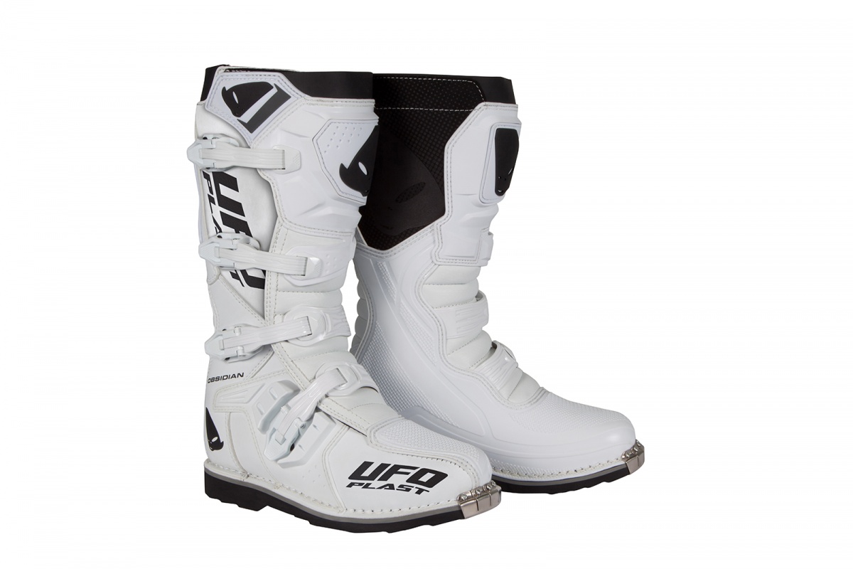 Motocross Obsidian boots white - Boots - BO009-W - UFO Plast