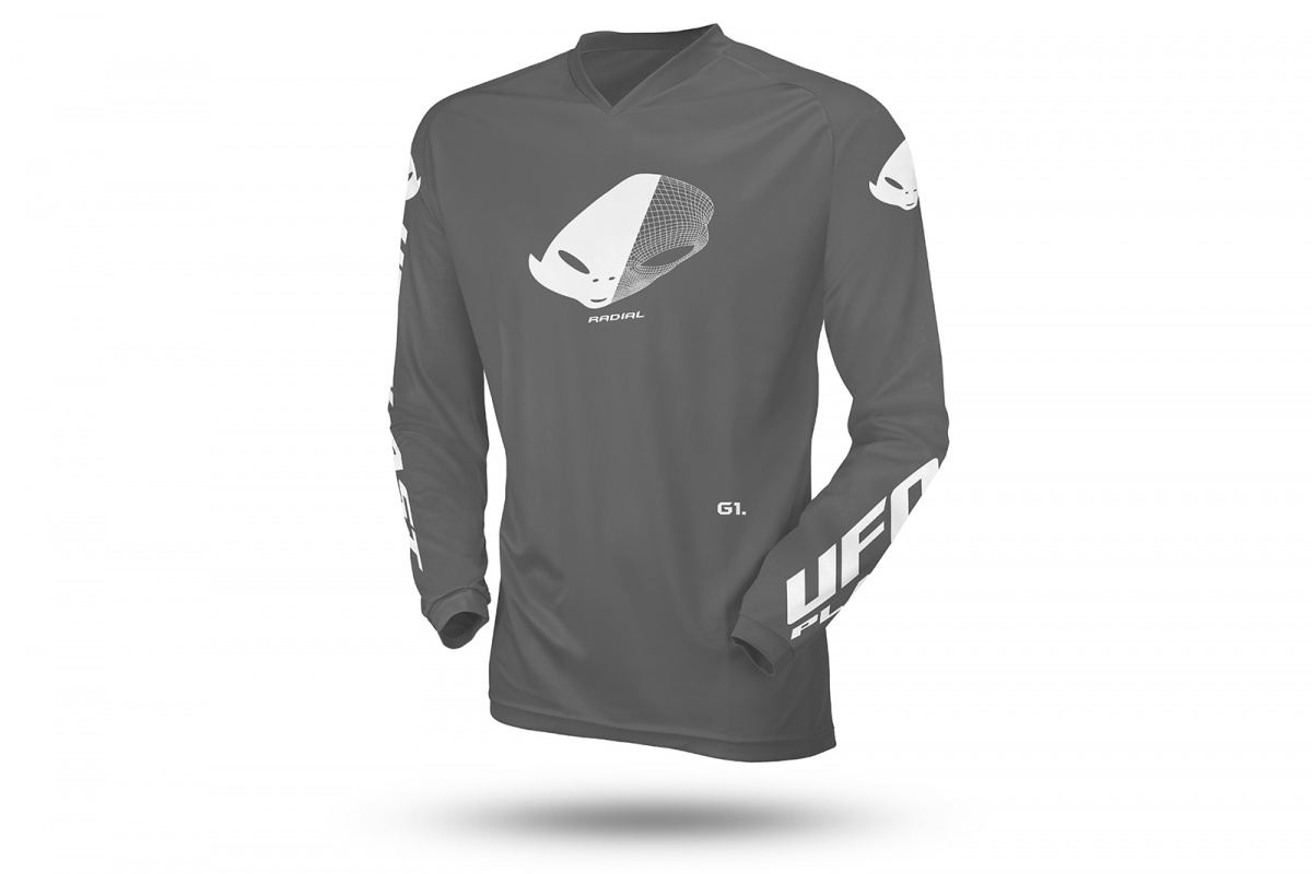 Motocross Radial jersey for kids grey - Home - MG04531-E - UFO Plast