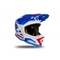 Motocross helmet Echus blue, white and red glossy - Home - HE168 - UFO Plast