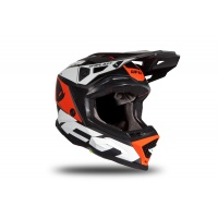 Motocross helmet Echus black, orange and white matt - NEW PRODUCTS - HE171 - UFO Plast