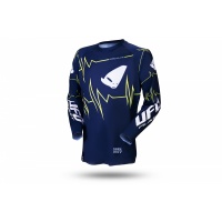 SLIM ADRENALINE MOTOCROSS JERSEY BLUE AND NEON YELLOW - ADULT - MG04488-N - UFO Plast