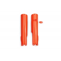 FORK SLIDER PROTECTORS - NEON ORANGE - KTM - REPLICA PLASTICS - KT05014-FFLU - UFO Plast