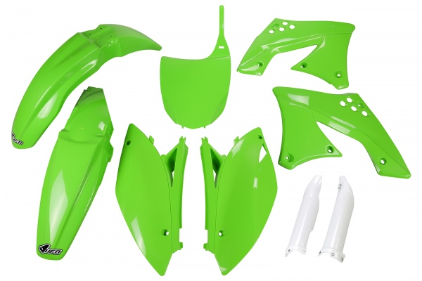 Full plastic kit Kawasaki - green - REPLICA PLASTICS - KAKIT213F-026 - UFO Plast