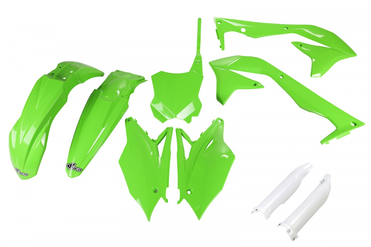 Full Plastic Kit green for Kawasaki KXF 450 (2018) - REPLICA PLASTICS - KAKIT226F-026 - Ufo Plast