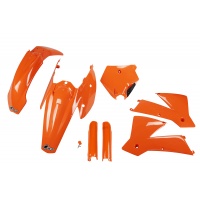 Full Plastic Kit orange for Ktm SX 250/XC 250 (2004) - SX 125/XC 125 (2004) - SX 450 (2004) - REPLICA PLASTICS - KTKIT502F-12...